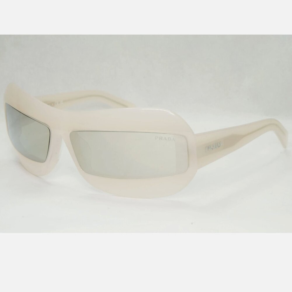 Prada Silver Mirror Wrap Womens Sunglasses - Picture 2 of 8